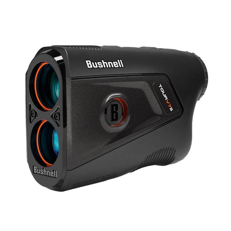 The Bushnell Golf Tour V7 Shift rangefinder features advanced golf technology including Slope-Switch, PinSeeker with Visual JOLT, dual-color OLED display, 6x magnification, and weather-resistant design for precise distance measurement on the course.