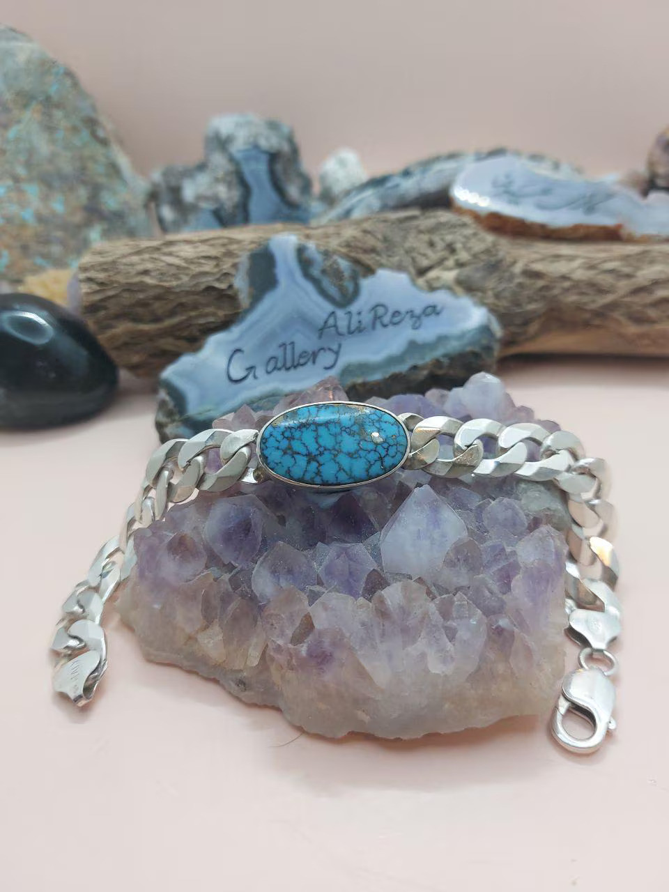 Salman Khan Original Persian Turquoise Feroza Nishapuri 925