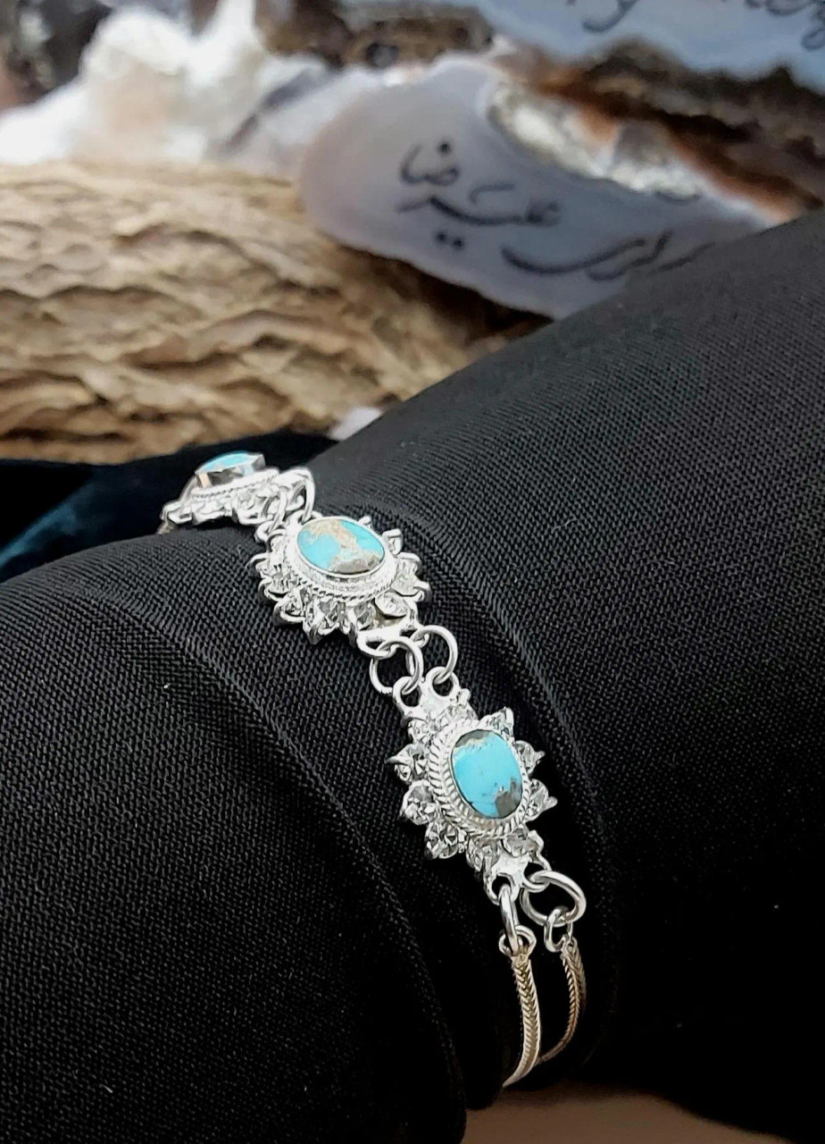 Salman Khan Original Persian Turquoise Feroza Nishapuri 925