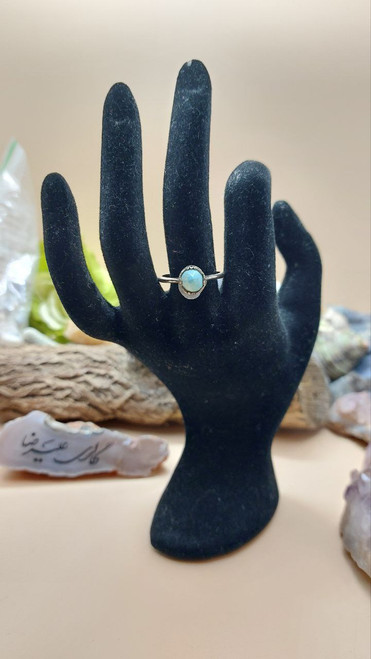 Persian Feroza Nishaburi Shajari 925 silver sterling girl ring Natural