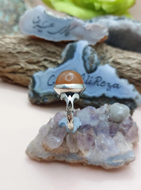 Red Aqeeq Yemeni 925 Silver Ring, Red Carnelian Yemeni ring gift for him, gift for husband Red Aqeeq Yemeni 925 Silver Ring, Red Carnelian Yemeni ring gift for him, gift for husband