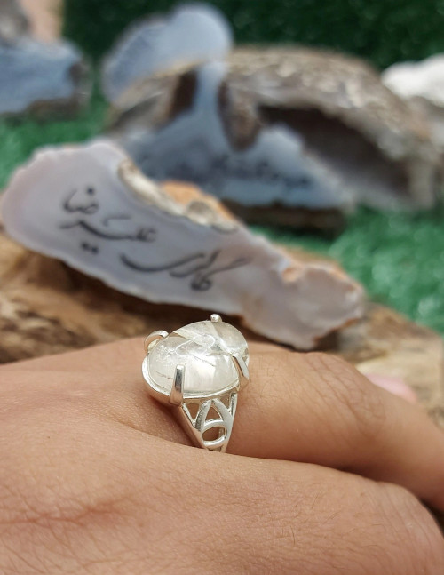 Dure Najaf Ring, Crystal Quartz ring, Shia Ring, Imam Zamin, Ya Zamen Ahoo, Allah Mohammed, Ali Fatemeh, Fatima Fatimah, Hasan Hussain, Afulfazl Abbas, Imam Reza, Imam Redha, 14 Masooms, Sajad Baqir, Allah Mohammed, Musa Reza,