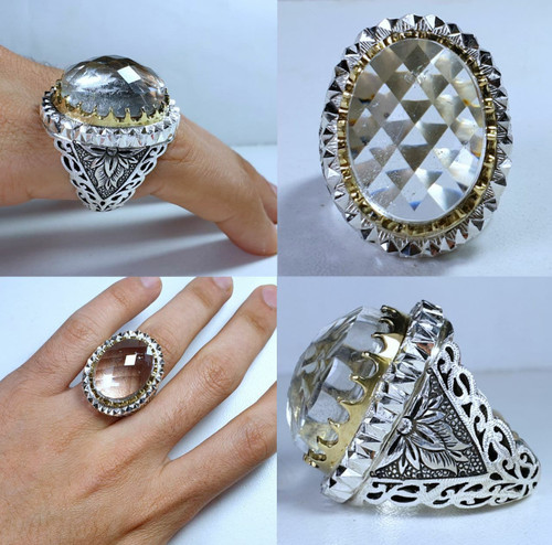 Dure Najaf Ring, Crystal Quartz ring, Shia Ring, Imam Zamin, Ya Zamen Ahoo, Allah Mohammed, Ali Fatemeh, Fatima Fatimah, Hasan Hussain, Afulfazl Abbas, Imam Reza, Imam Redha, 14 Masooms, Sajad Baqir, Allah Mohammed, Musa Reza,