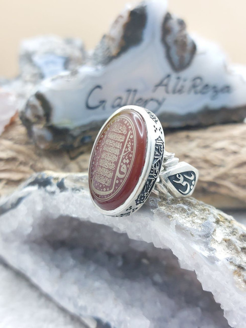 Carnelian Aqeeq ring, carnelian Aqeeq ring for men, carnelian Aqeeq ring for lady, carnelian Aqeeq stone ring,