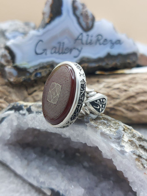 Carnelian Aqeeq ring, carnelian Aqeeq ring for men, carnelian Aqeeq ring for lady, carnelian Aqeeq stone ring,