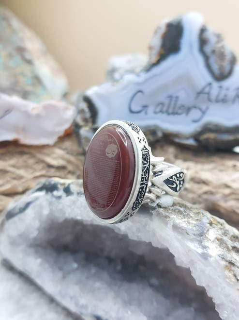 Carnelian Aqeeq ring, carnelian Aqeeq ring for men, carnelian Aqeeq ring for lady, carnelian Aqeeq stone ring,