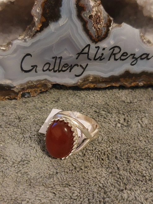 Carnelian Aqeeq ring, Carnelian Aqeeq ring for men, Carnelian Aqeeq ring for lady, Carnelian Aqeeq Gemstone ring,