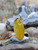 Pendentif en argent sterling 925 véritable talisman Aqeeq jaune Sharaf al Shams