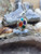 Pendentif en argent sterling 925, orné de multiples pierres précieuses naturelles : agate, émeraude, quartz clair, turquoise, rubis, péridot, saphir.