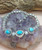 925 Sterling Silver Nishaburi Turquoise Bracelet, Women's Original Turquoise Feroza Nishapuri Bracelet