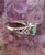 Persian Turquoise Neyshaburi shajari 925 silver sterling ladies ring, Shia Muslim Ring