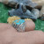 Persian Turquoise Neyshaburi Shajari, 925 silver sterling men ring, Shia Muslim Feroza Ring,