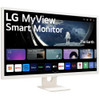 LG 32SR50F-W 31.5" Full HD Smart Monitor with WebOS - White Color