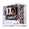 Jonsbo D300 MATX Tempered Glass Micro Tower Case - White