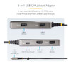 StarTech USB-C Multiport Adapter HDMI USB Hub with 100W Power Delivery