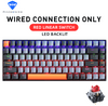 Machenike K500A-B84 LED Hot Swap Wired Mechanical Keyboard Light Grey - 84 Key Red Linear Switch
