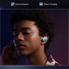 Choetech BH-T22 DNS V5.3 Breath Lighting TWS Earphone with Neck Cable Blue