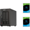 QNAP QVP-21C NVR with 2x 6TB Surveillance HDD Bundle