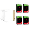 QNAP TS-462 4-Bay 8GB NAS with 4x 8TB NAS HDD Bundle