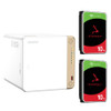 QNAP TS-462 4-Bay 8GB NAS with 2x 10TB NAS HDD Bundle