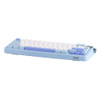 Epomaker HE65 Mec RGB Hot-swappable Wireless Mechanical Keyboard with Informative Screen - Blue White, Flamingo Switch, 66 keys