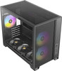Antec FLUX M Tempered Glass Side Panel Compact Micro-ATX Gaming Case- Black