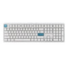 Epomaker HE108 Hot-Swappable RGB Wireless Mechanical Keyboard - White, Creamy Jade HE Switch, 108 Keys