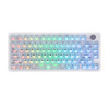 Epomaker HE75 V2 Hot-Swappable RGB Wireless Mechanical Keyboard - White, Creamy Jade HE Switch, 80 Keys
