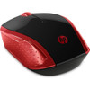 HP 200 2HU82AA 1000 dpi Wireless Mouse Red