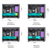 Jonsbo D31 MESH Tempered Glass M-ATX Mini Tower Case - Black