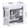 Jonsbo D41 STD Tempered Glass ATX Mid Tower Case - White