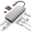 SATECHI USB-C 4K Ethernet Multi-Port Adapter Space Grey