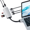 SATECHI USB-C Dual 4K HDMI Multimedia Adapter Silver