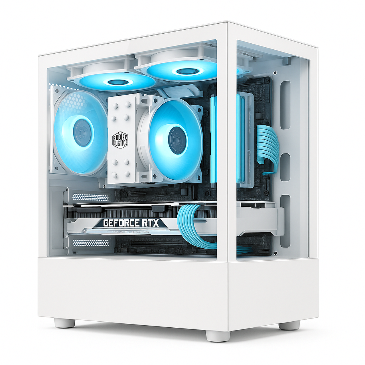 RX 9060 XT Gaming PC AMD Ryzen 7 9700X 32GB RAM 1TB SSD RX