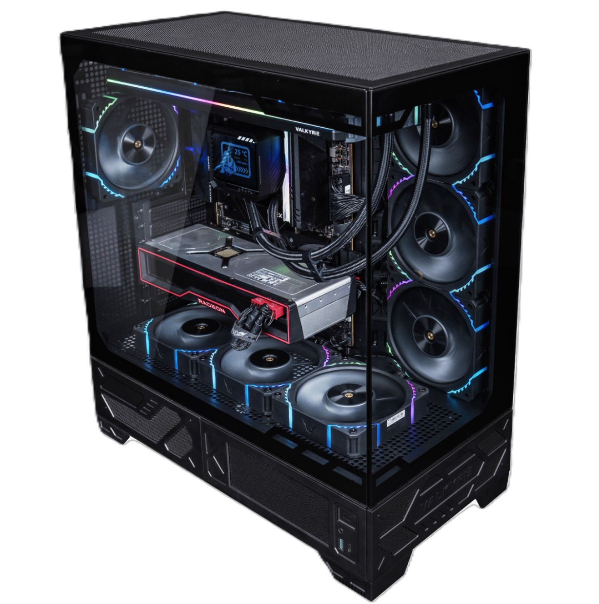 Vk03 Valkyrie VK03 Lite ATX Mid Tower Gaming Case Black