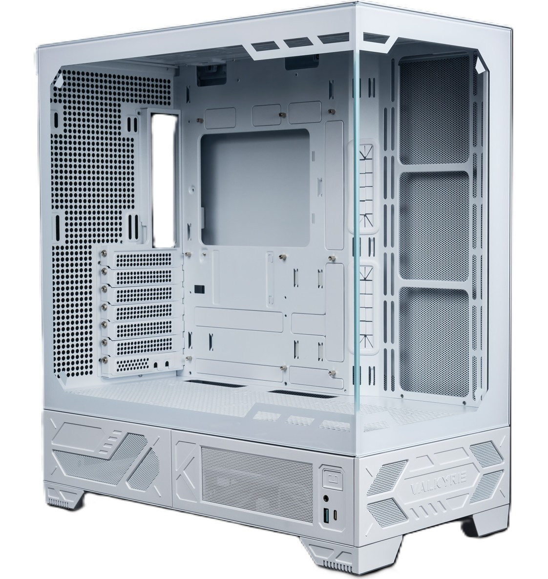 Valkyrie VK03 LCD ATX Mid Tower Gaming Case White
