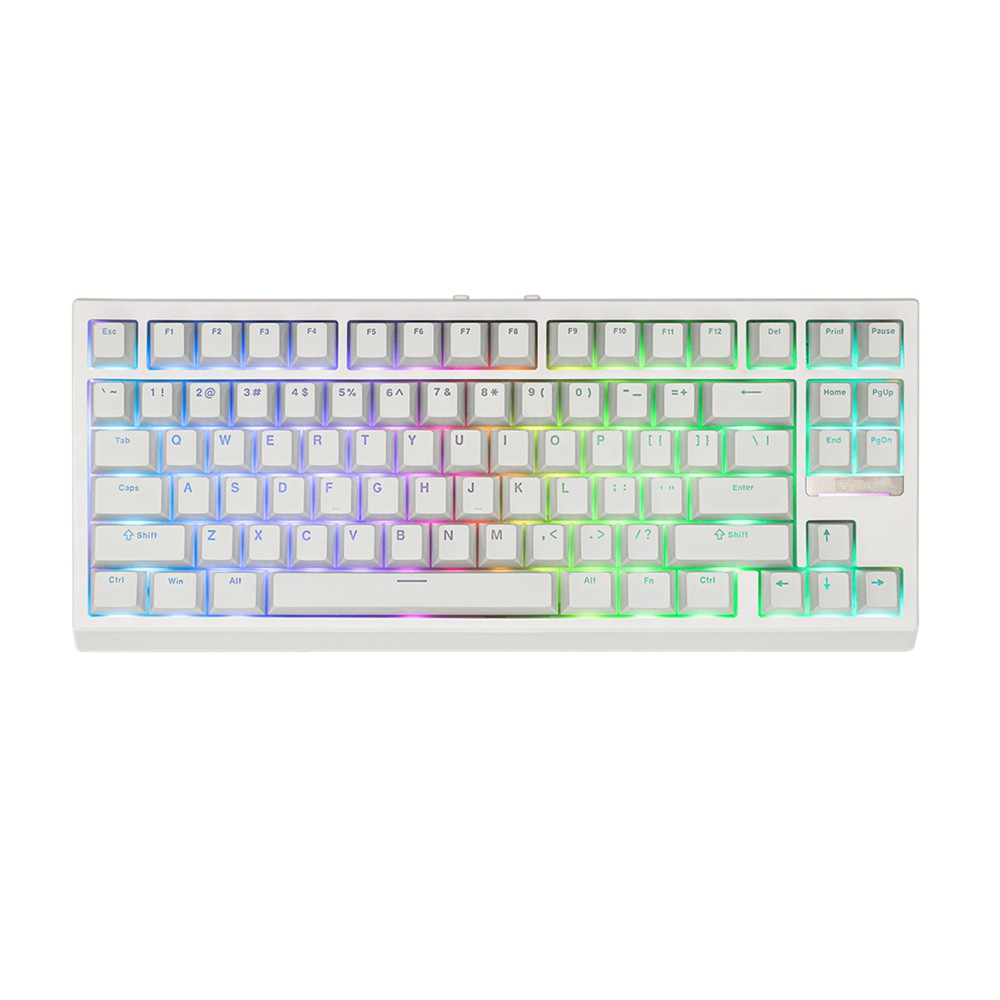 EPOMAKER　G84　英語配列　Creamy Jade Switch Epomaker G84 RGB Wireless Keyboard White Creamy Jade Switch
