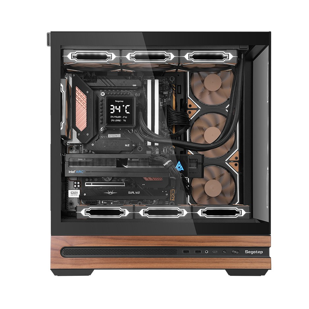 Segotep Meta1 ATX Tempered Glass Mid Tower Case - Black - Extremepc ...