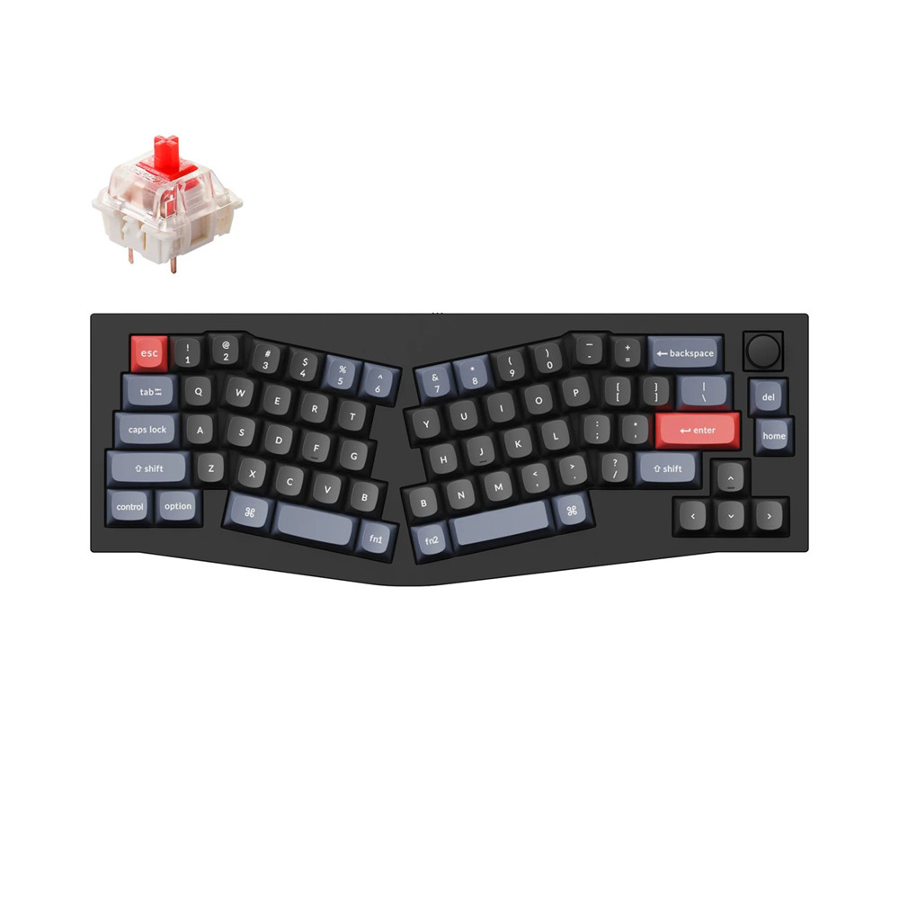 Keychron Q8 Wired RGB Knob Mechanical Keyboard Red Black