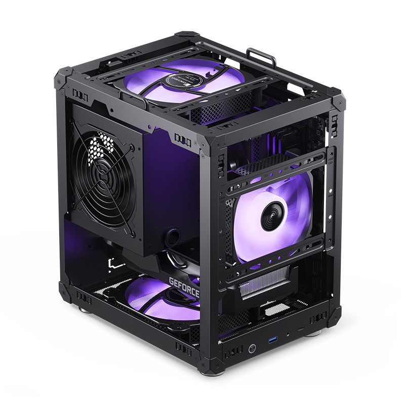 【セット】N100DC-ITX / JONSBO C6 Handle Black Jonsbo C6 Handle MESH M-ATX Mini Tower Case Black