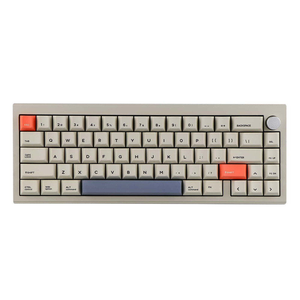 CIDOO V65 V2 Knob Wireless Mechanical Keyboard Grey Quark