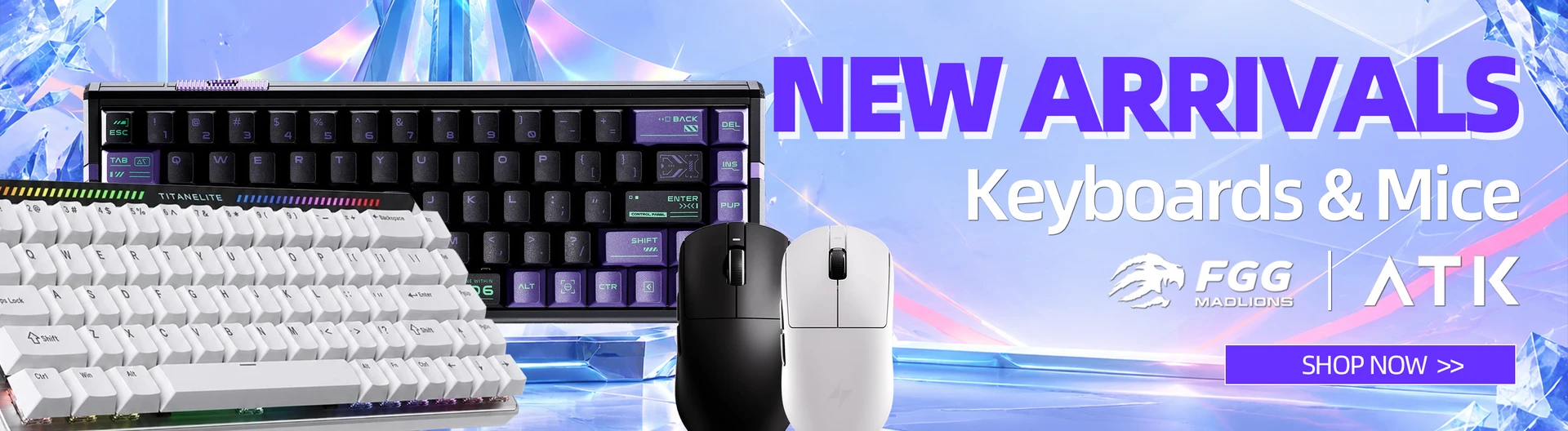 Explore the latest ATK and FGG gaming keyboards and mice, now available at ExtremePC New Zealand. Discover new gaming peripherals designed for responsive control, precise performance and modern gaming setups. Shop the newest ATK and FGG arrivals online at