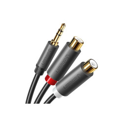 Buy the UGREEN 3.5mm Male to 2RCA Female Cable 25cm Gray ( UG-10547 ). Shop online at Extremepc.co.nz