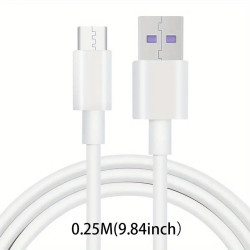 Buy the USB-A To USB-C 0.25M 5A Fast Charging And Data Cable - White ( QY06001-0.25M ). Shop online at Extremepc.co.nz