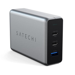Buy the SATECHI USB-C Charger 100W USB-C PD GaN Compact Charger Dual USB-C and a USB-A ( ST-TC100GM-AU ). Shop online at Extremepc.co.nz