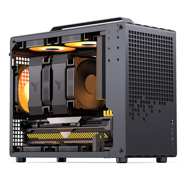 Jonsbo Z20 Orange/Black M-ATX Micro Tower Computer Case