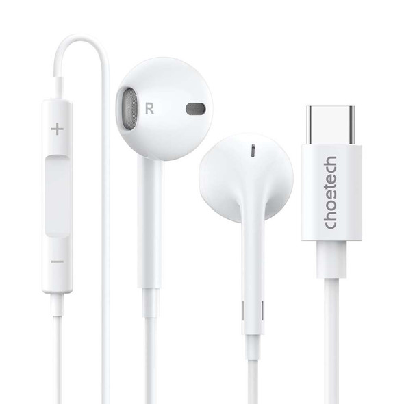 Choetech USB-C In Ear Wired Silicone Shell Earphone with Microphone Volume Control