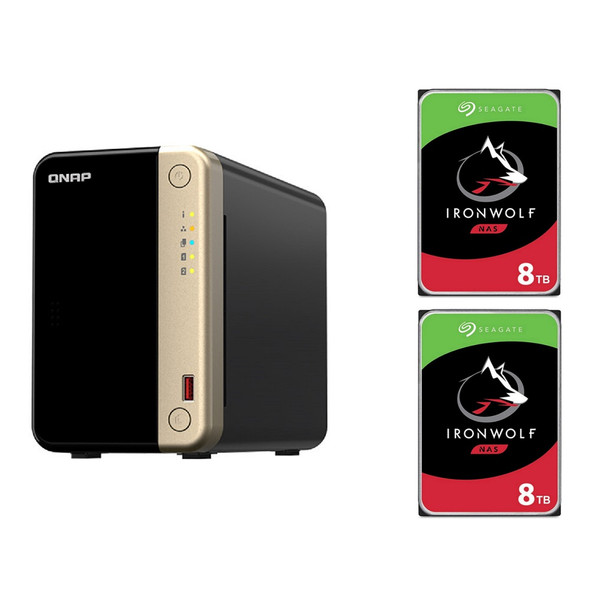 Buy the QNAP TS-264 2-Bay 8GB NAS With 2x 8TB NAS HDD Bundle ( BDLQNP26406 ). Shop online at Extremepc.co.nz