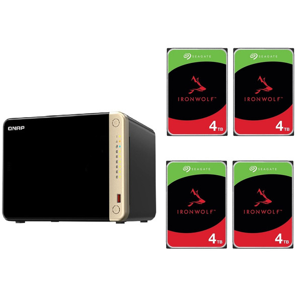 Buy the QNAP TS-664 6 Bay 8GB Desktop NAS With 4x 4TB NAS HDD Bundle ( BDLQNP66401 ). Shop online at Extremepc.co.nz