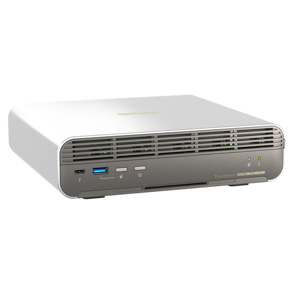 QNAP TBS-h574TX-i3-12G Thunderbolt 5-Bay Compac Flash NAS Book Core i3 8-Core 12GB